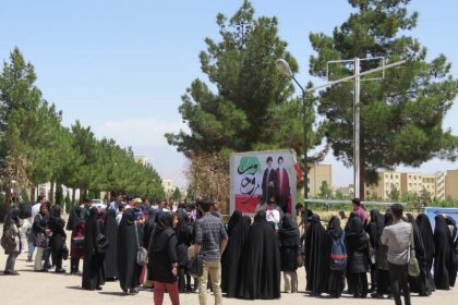 تریبون آزاد دانشجویی با موضوع شرکت در انتخابات در دانشگاه دامغان