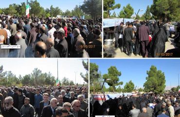 ستاد شهداي گمنام دانشگاه دامغان همراه با مردم