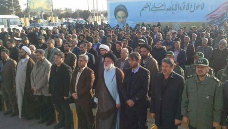 حضور رياست دانشگاه به همراه اعضاي هيأت رييسه، اساتيد و کارکنان در مراسم آغاز برنامه هاي دهه فجر شهرستان دامغان