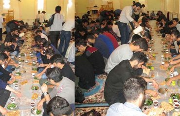 برپايي مراسم افطاري ساده در دانشگاه دامغان