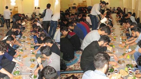 برپايي مراسم افطاري ساده در دانشگاه دامغان
