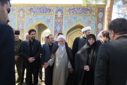 شهید امیر عبداللهیان حضور خانواده شهید امیرعبداللهیان در دامغان