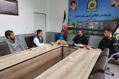 shoraye-senfi دیدار شورای صنفی دانشجویان با نیروی انتظامی شهرستان دامغان